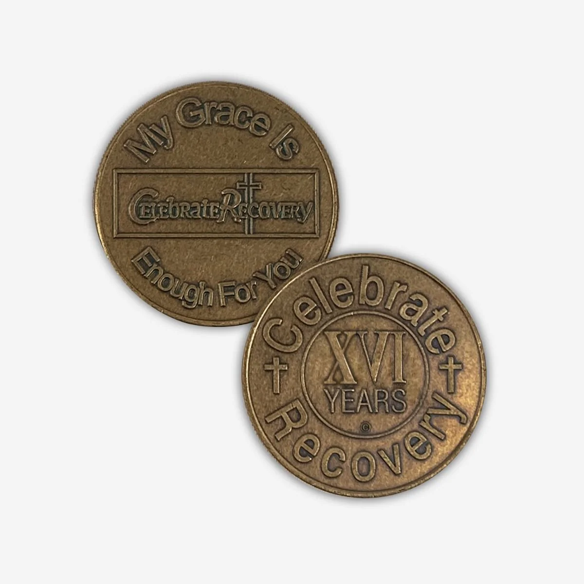 Celebrate Recovery Bronze Coin - 16 Year