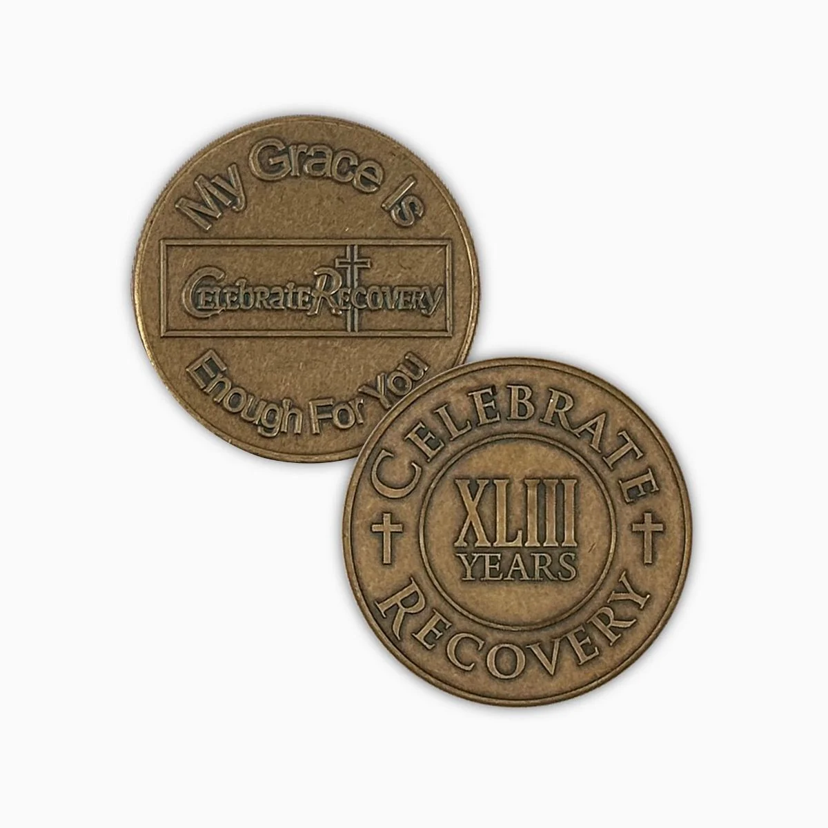 Celebrate Recovery Bronze Coin - 43 Year
