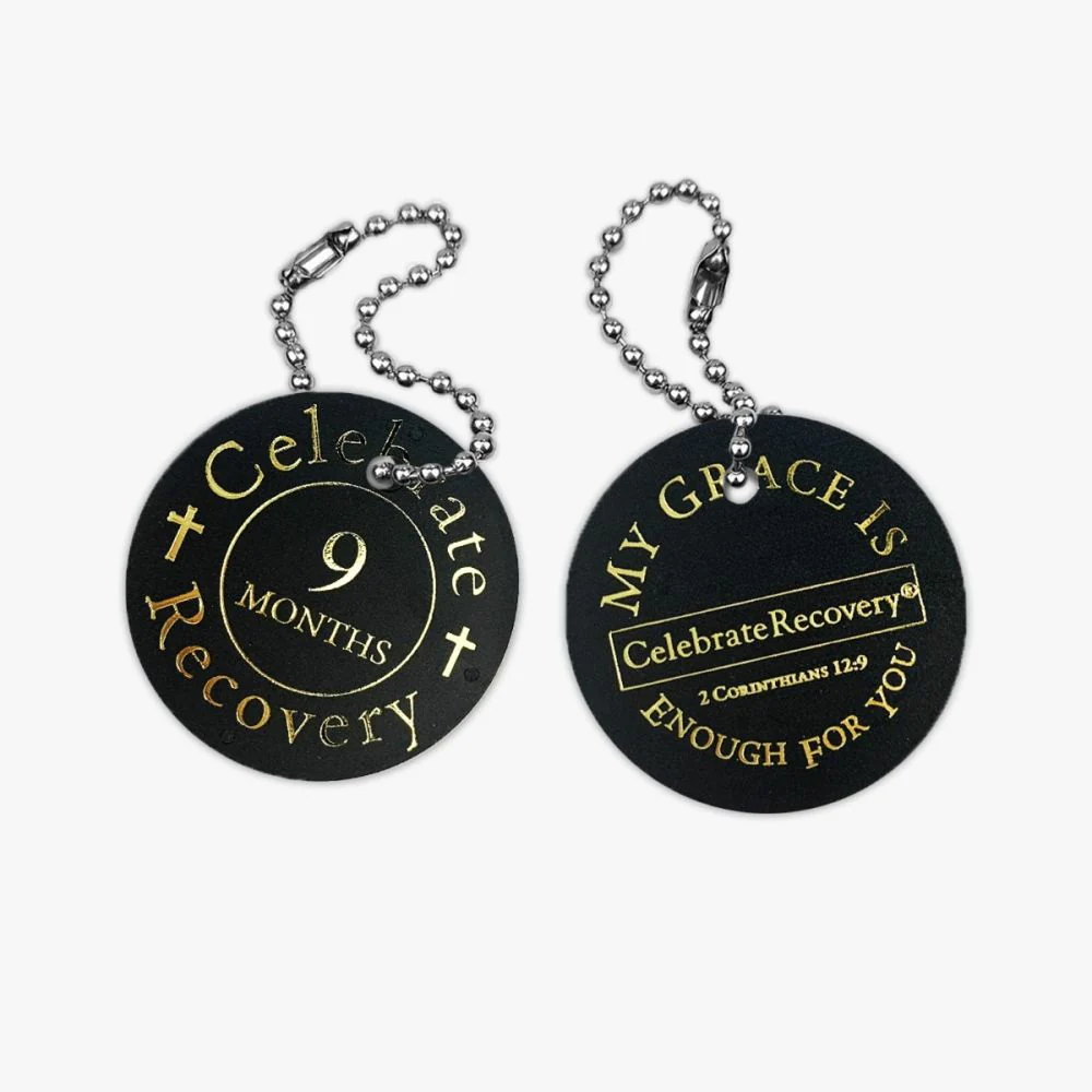 Celebrate Recovery Chip 9 Months - Black