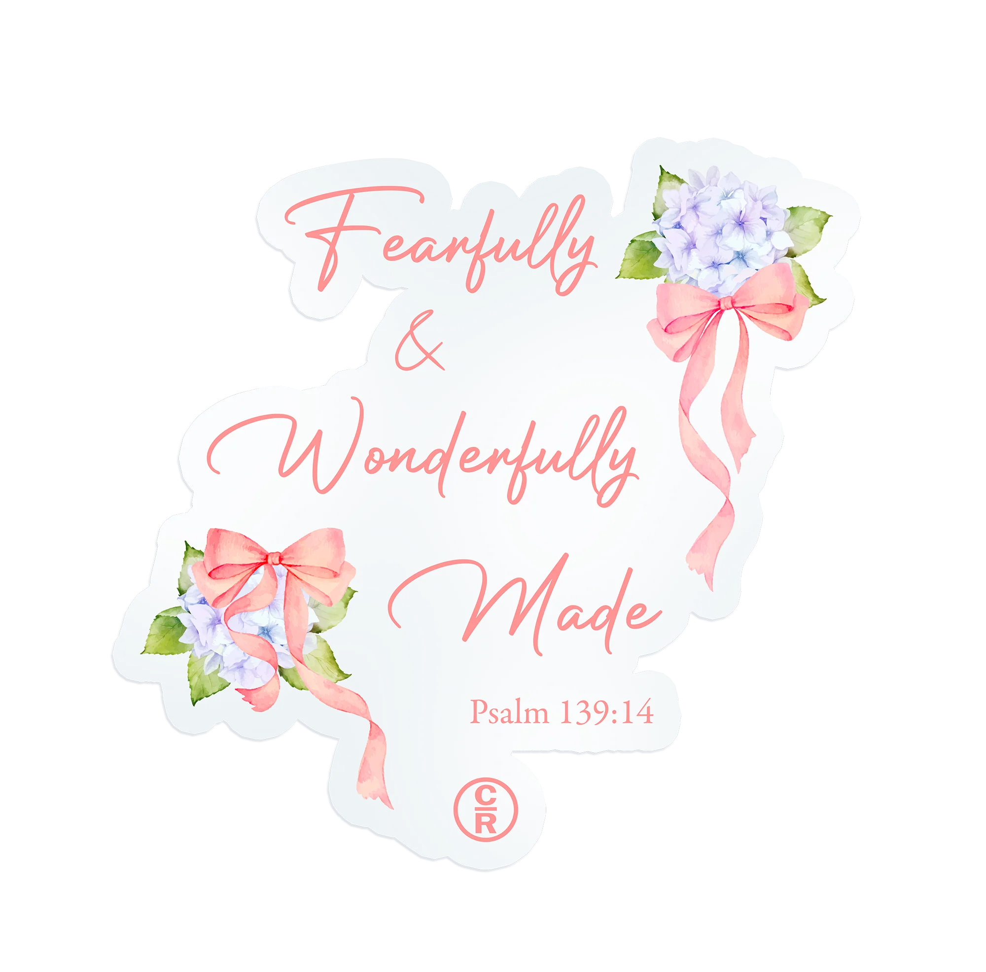 Celebrate Recovery Fearfully and Wonderfully Made Sticker