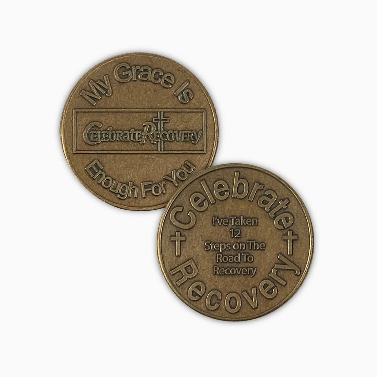Celebrate Recovery Specialty Bronze Coin - 12-Step