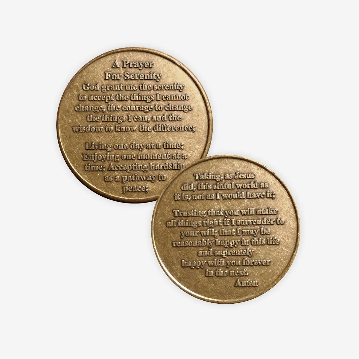 Celebrate Recovery Specialty Bronze Coin - Serenity