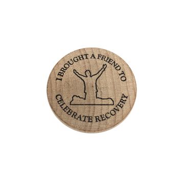 Celebrate Recovery Wooden Nickel